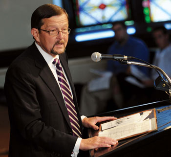 Homecoming Convocation on Oct. 10, 2009.