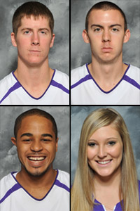 Clockwise from top left: Chris Handke, Matt Lewis, J. Ryan Lott, Camille Marie-Lidd