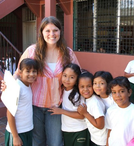 Brittany Aitchison '10 taught English and volunteered in Honduras one spring break. (Photo by Brittany Aitchison)