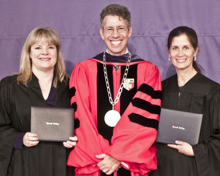 Maureen Johnson '87 and Gail Cummings Andersen '87