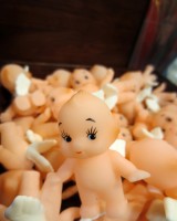 Setsen Altan-Ochir's photo of a bin of dolls in Tokyo won second place the in Stories category of the Associated Colleges of the Midwest's off-campus studies photo program.