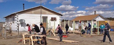 Cornell students assisted with construction and other projects on the Pine Ridge Reservation in South Dakota during the 2013 Alternative Spring Break program. This year, students are going to New Orleans, Memphis, Tenn., Philadelphia, Atlanta, and six other sites to perform community service during the college's spring break.