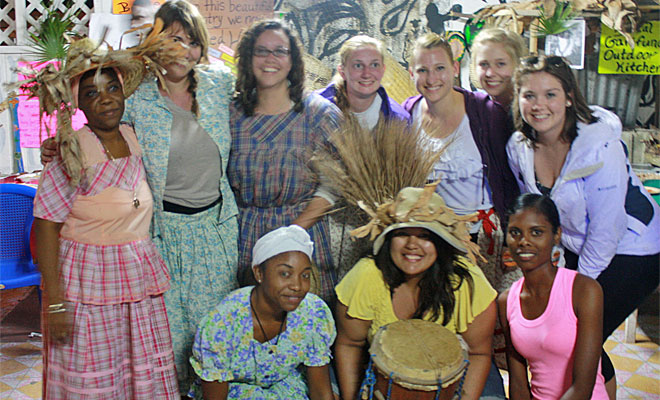 Students in Comparative Education spent time in classrooms in Belize during block 6.