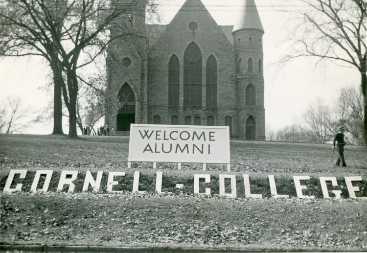 The Hilltop has beckoned alumni for 100 years of Homecomings. This scene is from 1934.