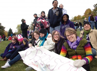 The enduring tradition of the Homecoming football game offers alumni and students a chance to meet and cheer on their beloved Rams.