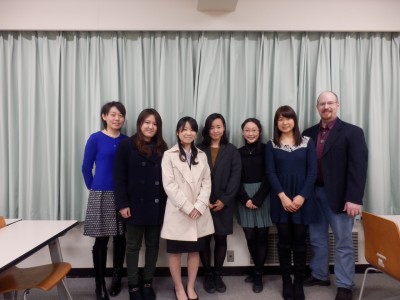 Five  students and two faculty members from Aoyama Gakuin Women’s Junior College in Tokyo will be on campus from Feb. 24 to March 4.