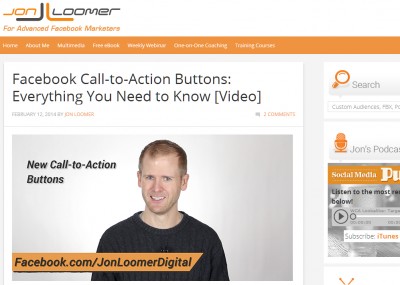 Jon Loomer ’97 runs a social media blog recognized by socialmediaexaminer.com