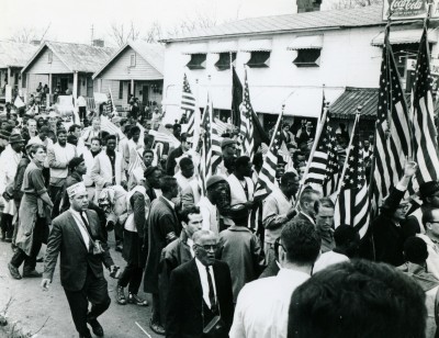 25,000 people marched to the Alabama capitol during the third Selma to Montgomery march in March 1965, including 14 Cornellians. Roger Davis ’65