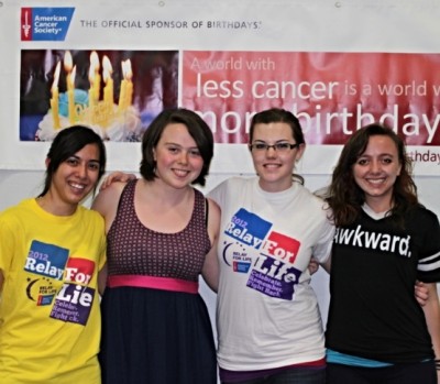 Students at the 2013 Relay for Life.