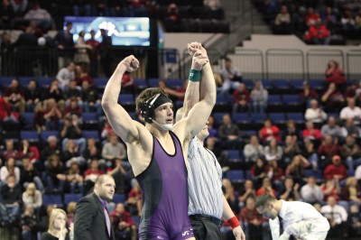 Alex Coolidge ’14 capped his impressive career by becoming the Rams’ first NCAA wrestling champion in 24 years.