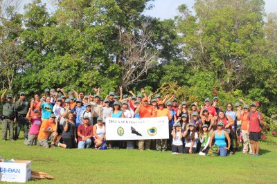 More than 50 people helped Tammy Mildenstein conduct a survey of bats on Guam.