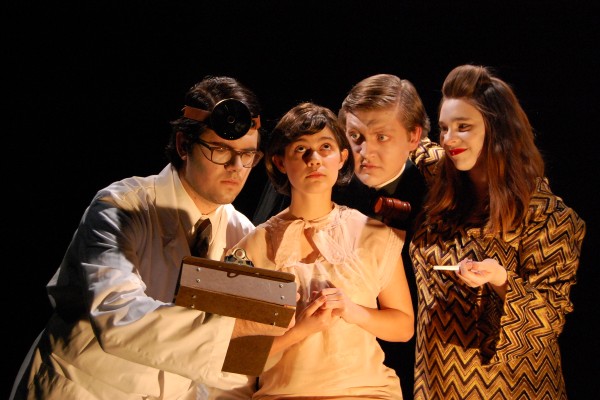 Mitchell Chapman, Sara Feldman, Tom Wojcik, Sara Cooper in "Machinal." Photo by Haley Severance.