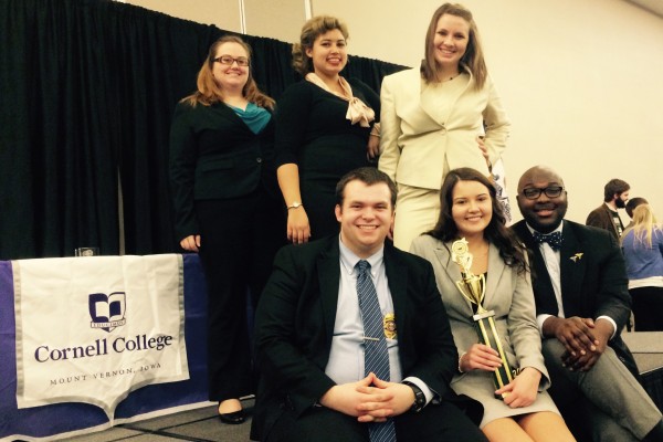 Cornell College Mock Trial squad 1104, which earned a bid to the American Mock Trial Association Opening Round Championship Series in March.