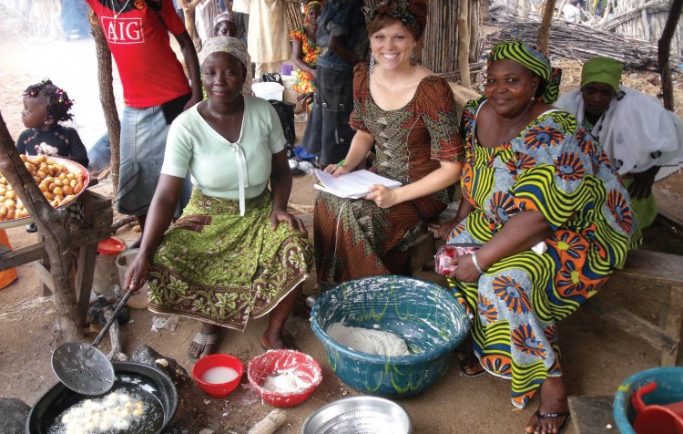 After graduation, Brittany Atchison '10 spent nine months in Nigeria launching a micro-finance initiative called EmpowHER to give women entrepreneurs in the developing country a chance to reach economic independence (Photo by Brittany Atchison '10)