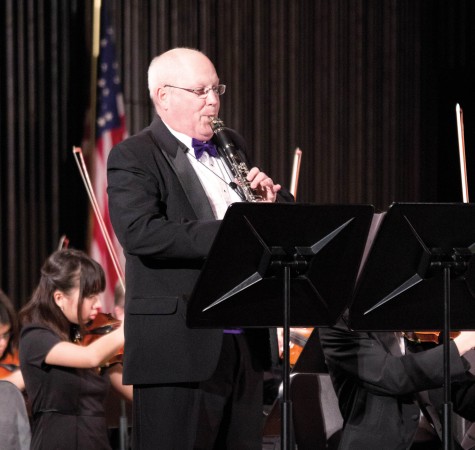 Dean of the College Joe Kieker was the featured clarinet soloist during the Cornell Orchestra Concert. The Cornell choirs also performed during the weekend.