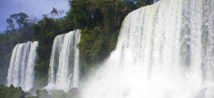 Students studying Spanish in Argenina visited the mighty Iguazu Falls, or Las Cataratas de Iguazu.