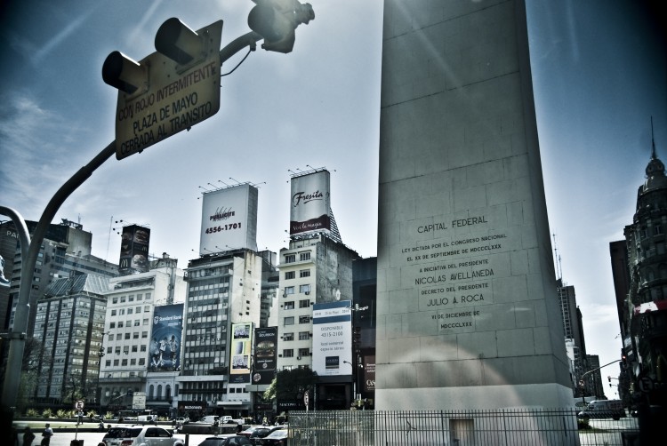 Several hours after this photo was taken, a political protest took place at the Obelisk of Buenos Aires. Students studying Spanish in Argentina lived with host families and were steeped in local culture.