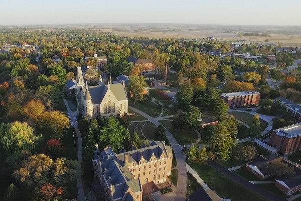 Cornell College Campus Aerial