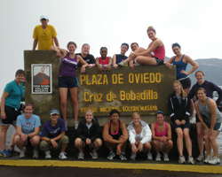 The volleyball team performed service and served volleyballs in Nicaragua last summer. (Photo by Jeff Meeker)