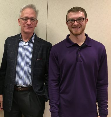 Kenny Capesius ’16 (right) was a Cornell Fellow at the Washington, D.C., law firm of Cornell Trustee Scott Simmer ’73 (left), and will now work there for two years before heading to law school.