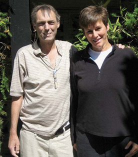 Annie Ross Long '84 and the man she almost never knew, kidney recipient Chris Binns-Smith.