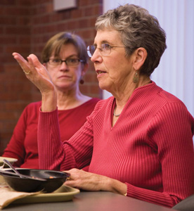 Dr. Mary Retzer '65 delivered a Dimensions seminar titled "In Matters of Importance, It's Style that Counts." (Photo by John Richard)