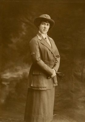 Margaretta Reid, Class of 1908, served in France in the YMCA "canteen service," then became a relief worker in Syria and Turkey.