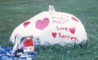 Darren J. Rausch '99 proposed to Heather Gordon '98 in 1998 using The Rock. She said yes.