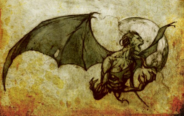 Picture of a creature known as Manananggal. This aswang (Filipino for vampire-like creatures) is a woman by day, but at night her torso detaches in the middle. 
