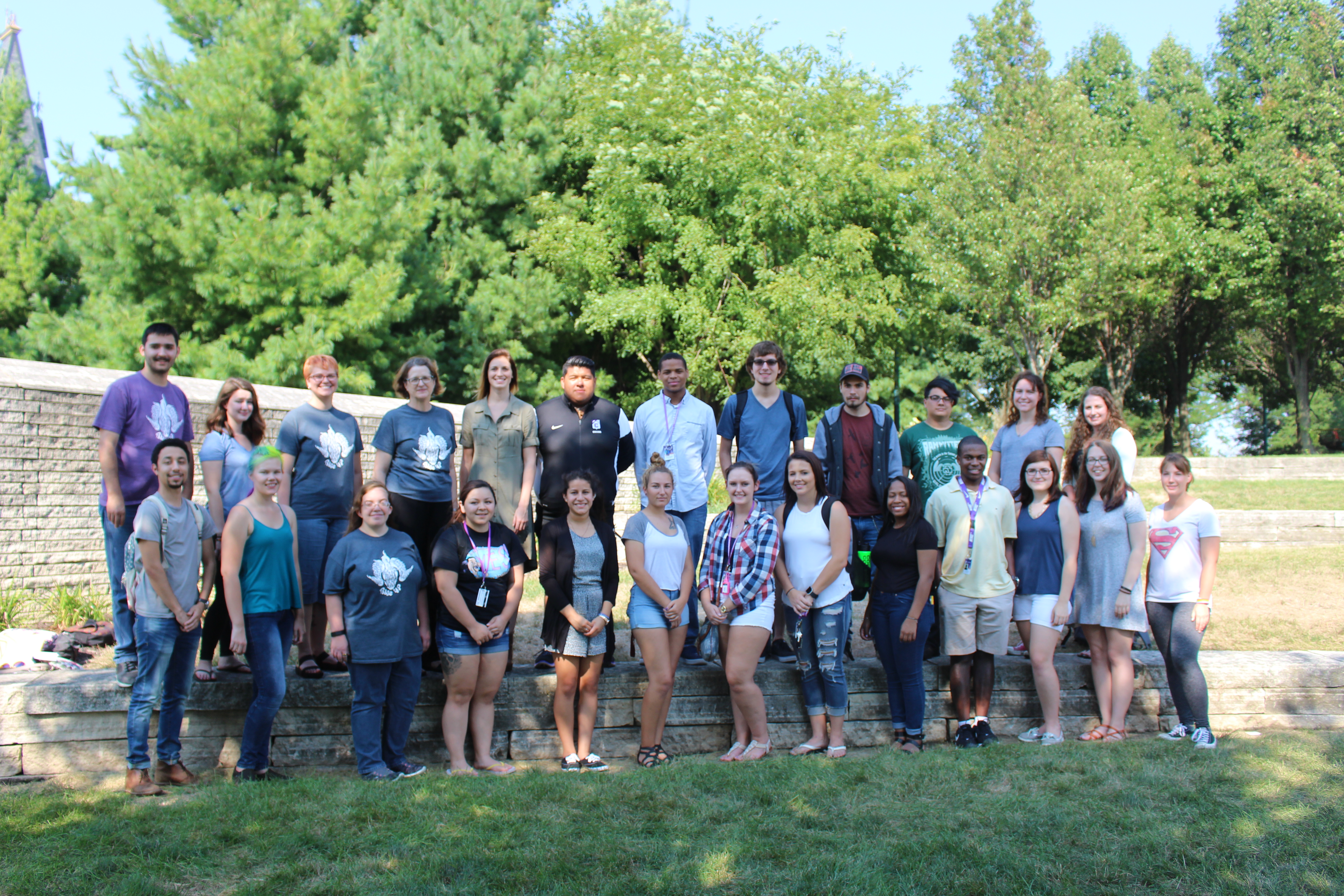 Group photo of students involved in the Cornell College Rise Up Program