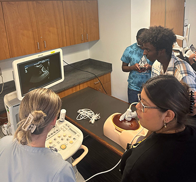 Said learned about imaging processes and participated in a workshop where he performed and analyzed ultrasound scans for simulated pregnancies.