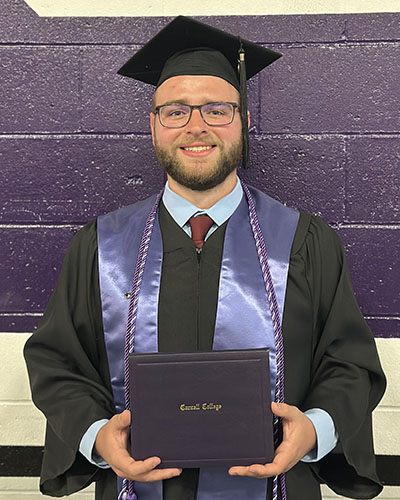 Edwin Holyoake at graduation in May of 2025