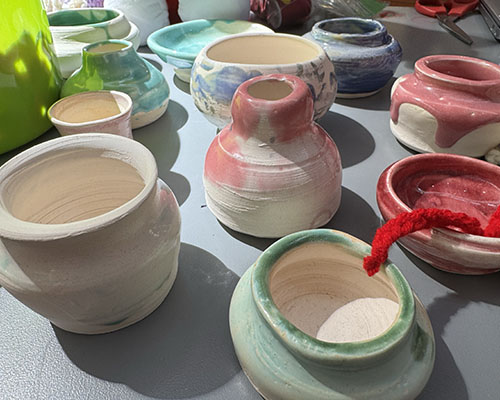 Pottery made by Isabella Leo '26