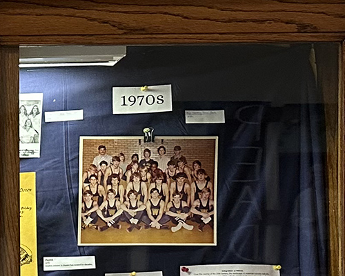 A 1970s photo from the Wilson Middle School Centennial display