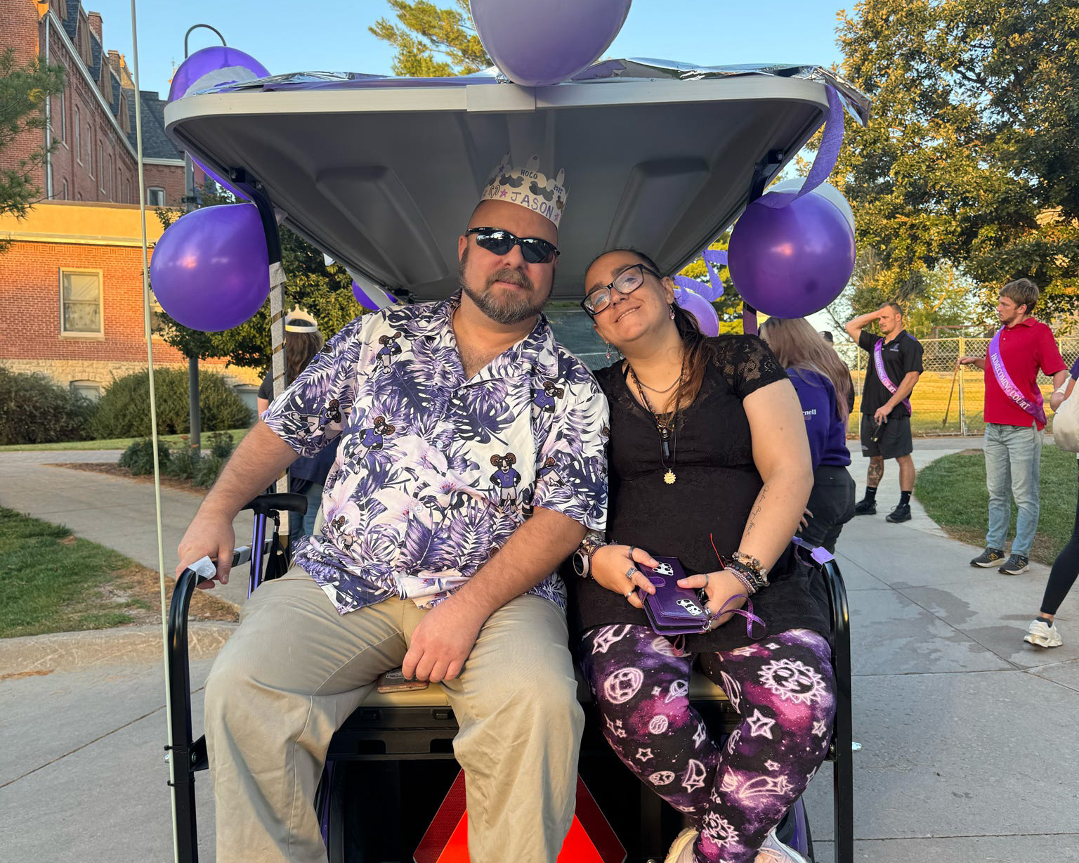 Grand Marshal John Joens at the royal procession.