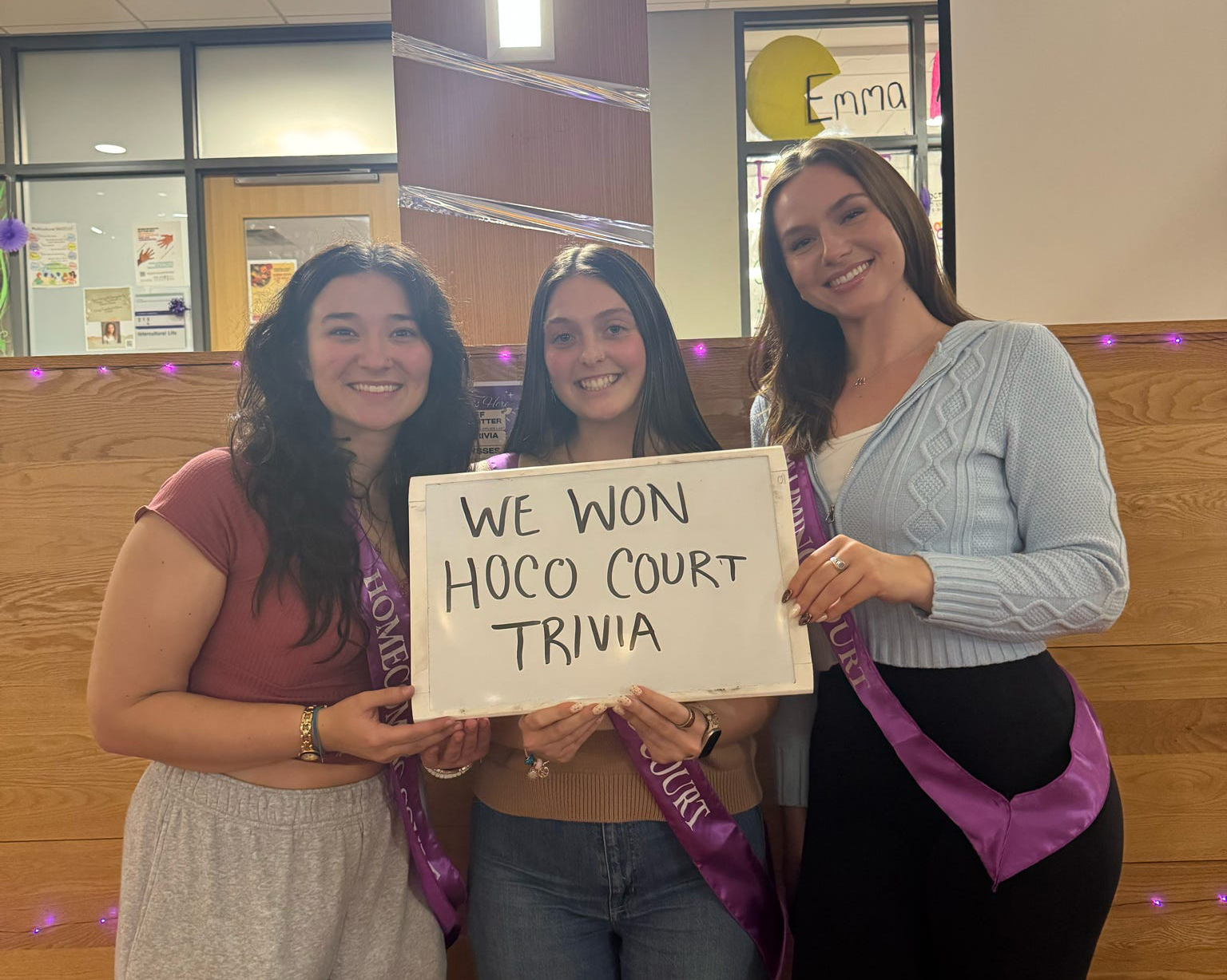 The winners of Homecoming Court Trivia 2025.