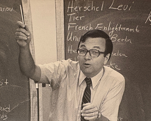 Secor teaching in the classroom