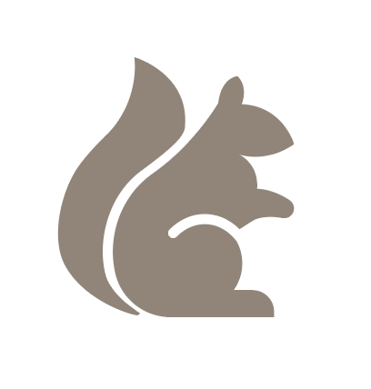 A brown squirrel icon.
