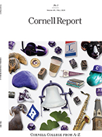 Front cover of the Fall 2025 Cornell Report
