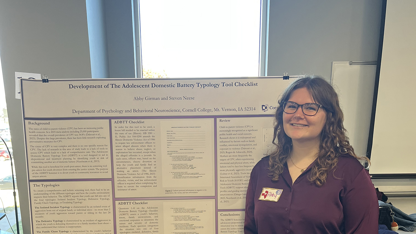 Abby Girman ’26 is still months away from graduation, but the skills she’s been learning at Cornell are already changing the lives of adolescents and families in Illinois.