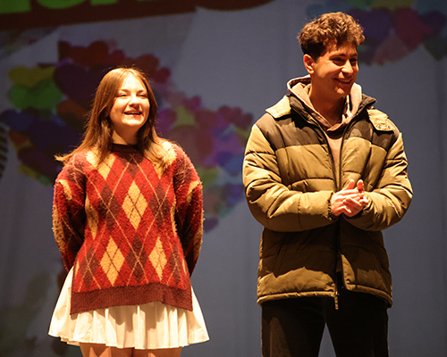 Elifsude Degirmenci and Moodi Elawady take their moment on the stage.