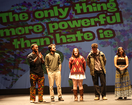 Students receive recognition on stage