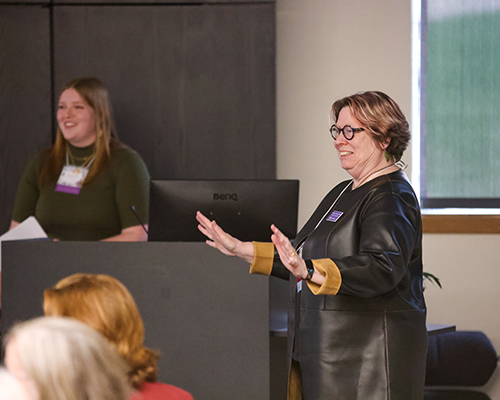 Chris Penn-Goetsch teaching in class.