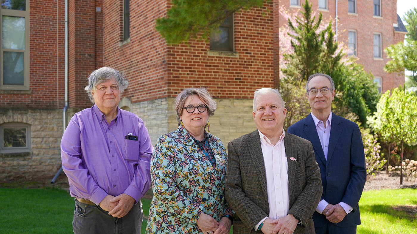 Cornell College wishes four long-time faculty members a happy retirement as they step away from teaching and into enjoying life as emeritus professors.