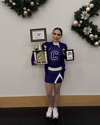 Angelica Rivera '27 at the Iowa State Dance competition.