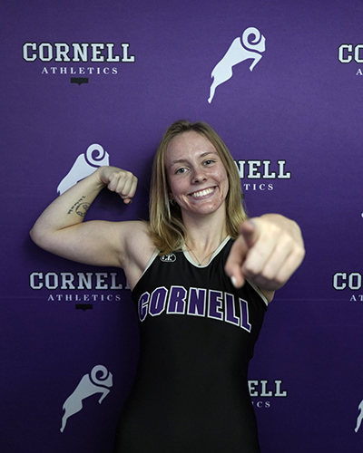 Senior women's wrestler Cheyenne Mulford '26