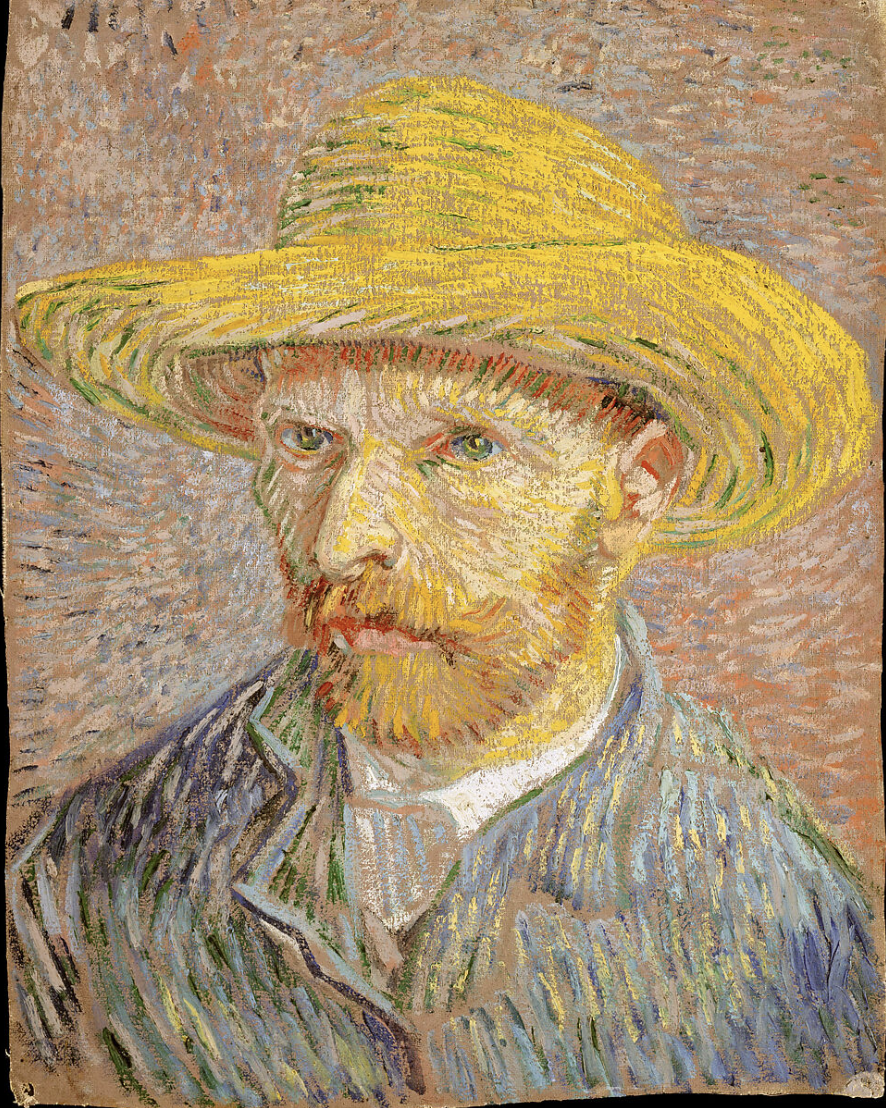 Van Gogh's "Self Portrait with a Straw Hat"