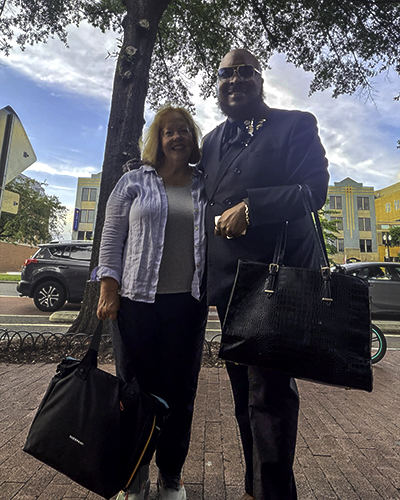 Professor of History Catherine Stewart and Cornell alumnus Khan Branch '16