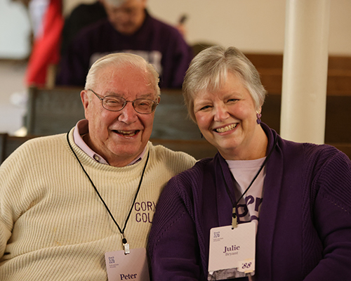 Peter with his daughter, Julie.