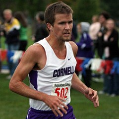 Chase Nowak competes in cross country